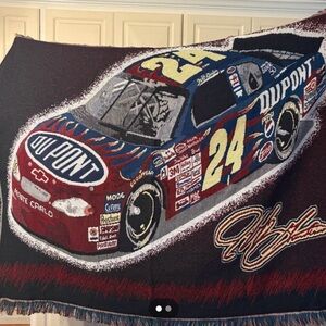 Jeff Gordon Throw Blanket - Red and Blue